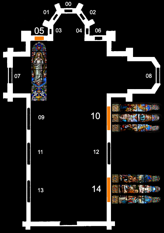 plan eglise de Bessenay