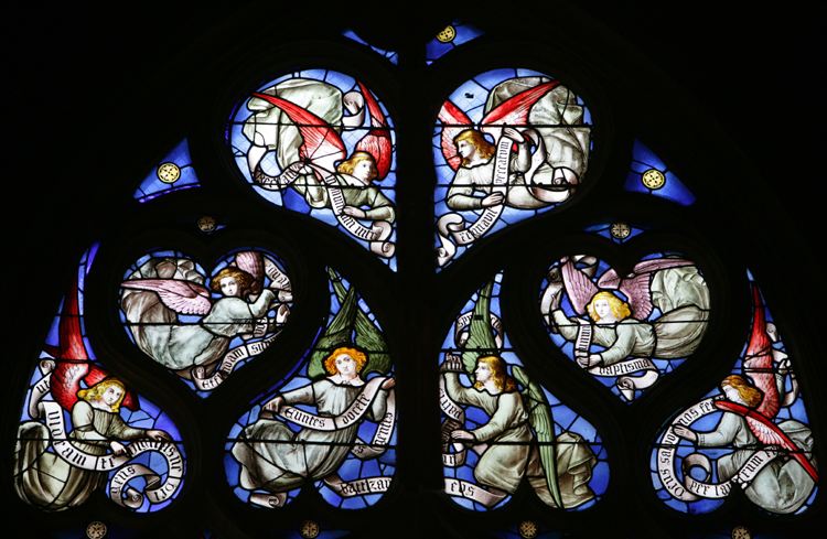 vitraux Lucien Bégule vitrail de la cathédrale Saint Jean à Lyon
