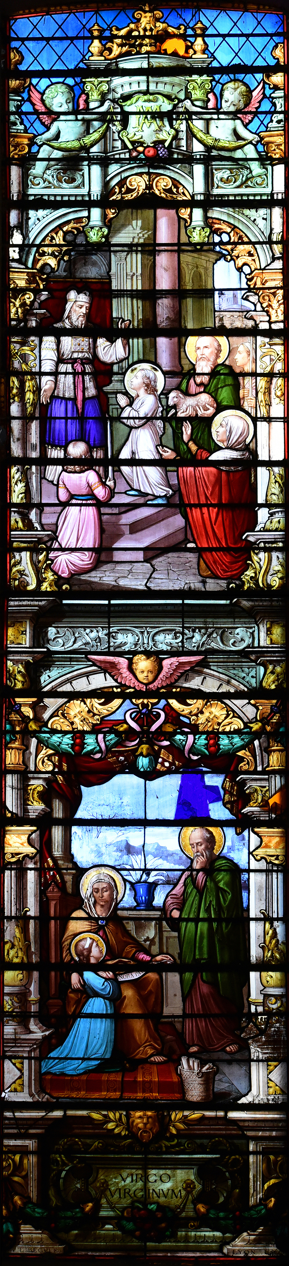 saint- Etienne vitraux Bégule baie 103